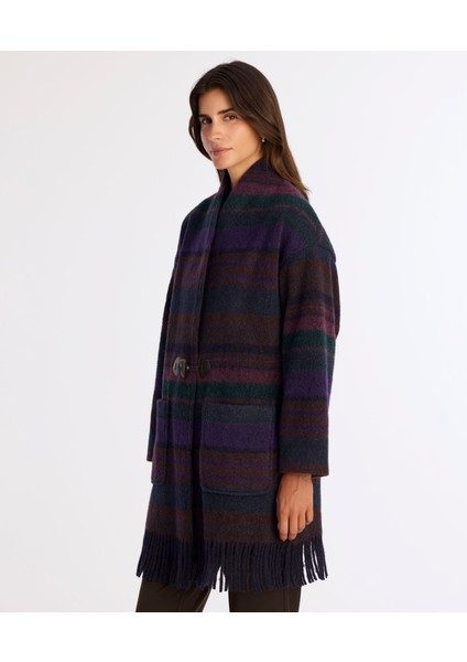 Geniş Şal Yaka Uzun Kol Palto modelleri