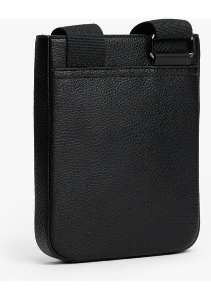 Tommy Hılfıger Erkek Marka Logolu Ayarlanabilir Omuz Askılı Şık Görünüşlü Gündelik Kullanıma Uygun Siyah Omuz Çantası AM0AM13633 Bds