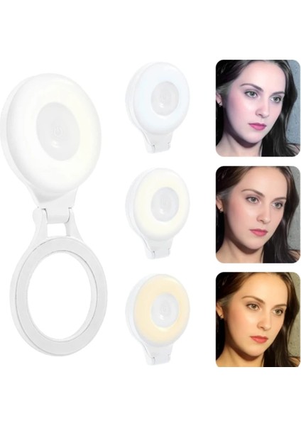 Magsafe Uyumlu, 3 Renkli, Katlanabilir, Parlaklığı Ayarlanabilir, Dokunmatik, Şarjlı, Selfie Işığı fırsatları