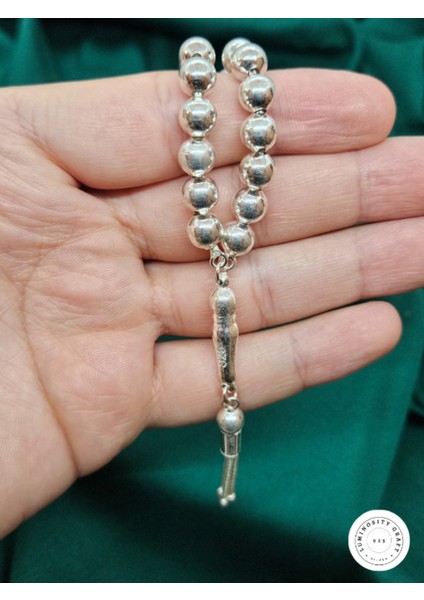 925 Ayar Gümüş Düz Küre Küçük Boy Tesbih fırsatları