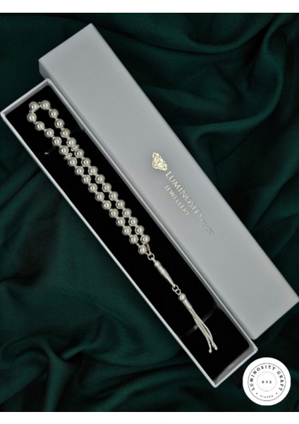 925 Ayar Gümüş Düz Küre Küçük Boy Tesbih