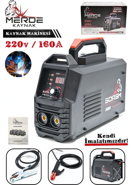 160 Amper Yeni Nesil Tam Profesyonel Dijital Göstergeli Invertör Kaynak Makinesi