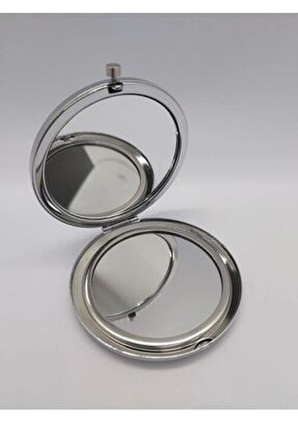 Cep Çanta Aynası Makyaj Aynası Kapaklı Makyaj Aynası Kapaklı Konsept Hediyelik Kına Hediyelik Gümüş