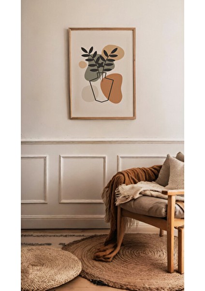 Soyut Kadın Harmoni Çerçeve Görünümlü 3'lü Mdf Tablo modelleri