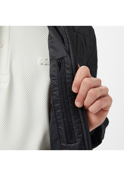 Lacoste Erkek Regular Fit Dik Yaka Kapitone Siyah Mont