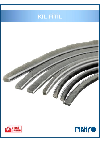 Alüminyum Pvc Kapı Pencere Cam Balkon Kıl Fitili En 6,7mm - Kıl Uzunluğu: 10MM - 10 Metre fırsatları