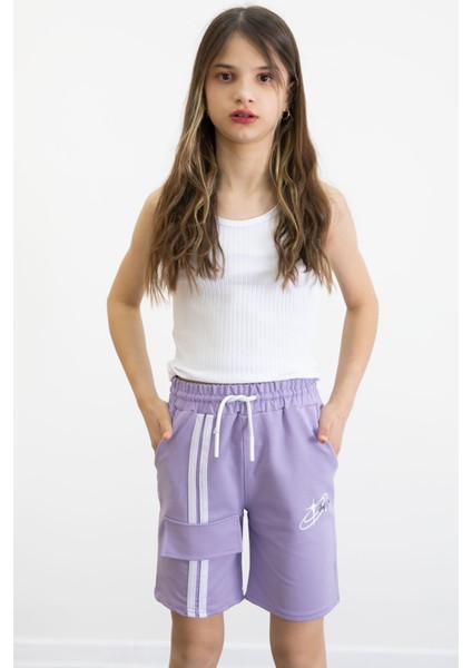 Lila Kız Çocuk Şort 20755 fiyatları
