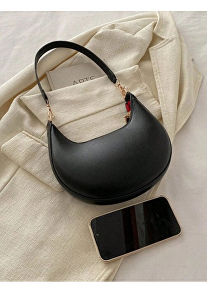 Ay Dizaynlı Günlük Şık Tasarımlı Kadın Koltuk Altı Baget Çanta indirimleri