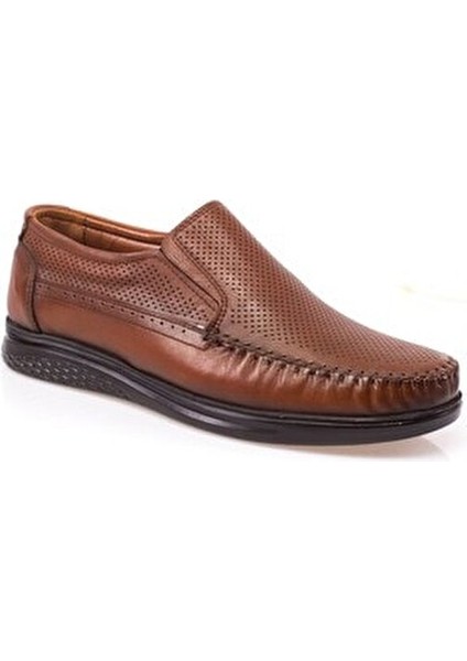 Hakiki Deri Erkek Ayakkabı Bağcıklı Tasarım Hava Alabilen Ortopedik Taban