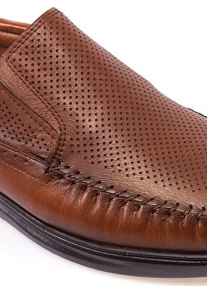 Hakiki Deri Erkek Ayakkabı Bağcıklı Tasarım Hava Alabilen Ortopedik Taban