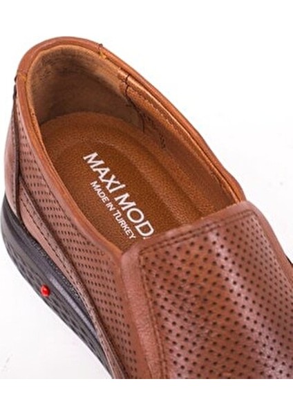 Hakiki Deri Erkek Ayakkabı Bağcıklı Tasarım Hava Alabilen Ortopedik Taban