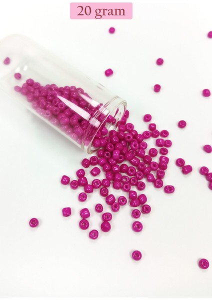 Dökme Cam Kum Boncuk Büyük Boy (6/0) 4 mm - 4 Renk - Toplam 80 Gram - BNC412 modelleri