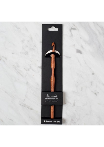 La Mia Rosewood 5.5 mm 15.5 cm Ahşap Yün Tığ