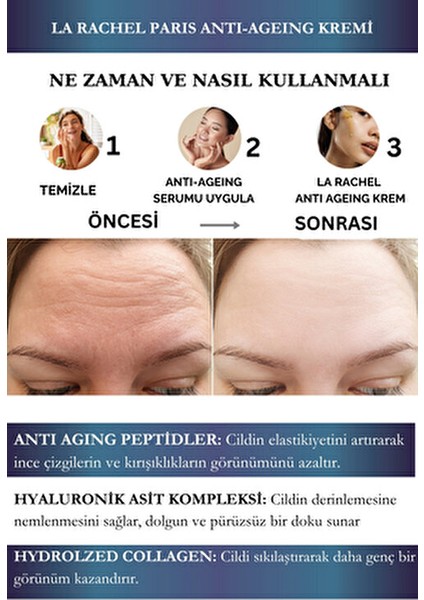 Hydrolized Collagen&hyaluronik Asit Kompleksi: Cilt Yenileyici ve Yaşlanma Karşıtı Yoğun Bakım Kremi fırsatları