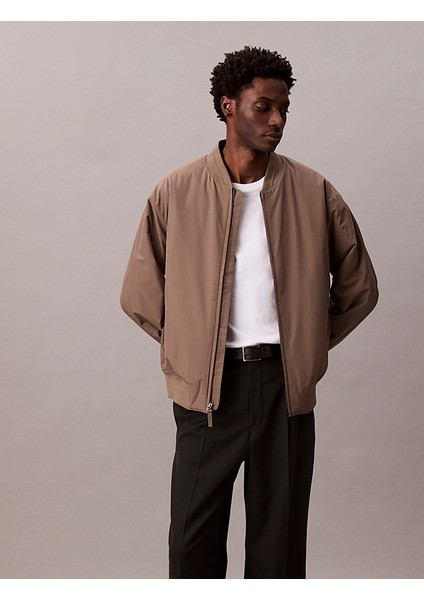 Calvın Kleın Erkek Yuvarlak Yaka Regular Fit Kalıp Çift Cep Gri Mont LV04LC513G Pdk