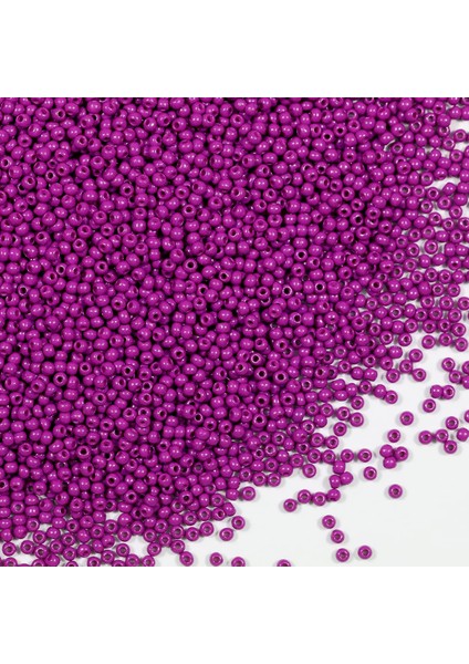 Fuşya Renk 4 mm Yaklaşık 220 Adet/20 Gram Cam Boncuk Oya Yazma Bileklik ve Kolye fırsatları