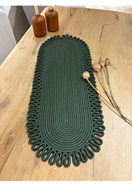 Galaxy Doğal Jüt, Desenli, Hasır, Amerikan Servis, Masa, Sehpa Örtüsü Runner. 30X80 fırsatları