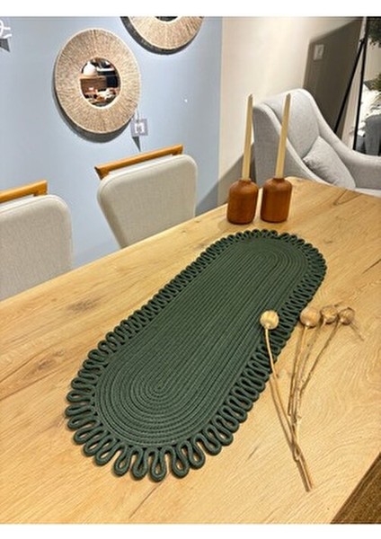 Galaxy Doğal Jüt, Desenli, Hasır, Amerikan Servis, Masa, Sehpa Örtüsü Runner. 30X80 indirimleri