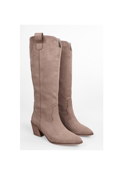 Kadın Rebel Vizon Süet Kovboy Çizme indirimleri