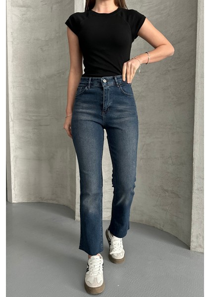 Tint Kahve Boy Fit Kesik Paça Jean Tint Kahve / 27 fırsatları