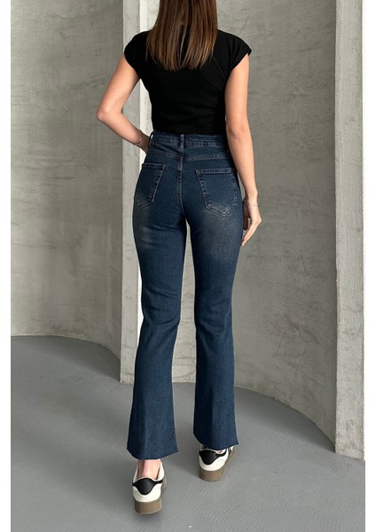 Tint Kahve Boy Fit Kesik Paça Jean Tint Kahve / 27