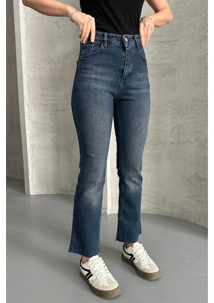 Tint Kahve Boy Fit Kesik Paça Jean Tint Kahve / 27