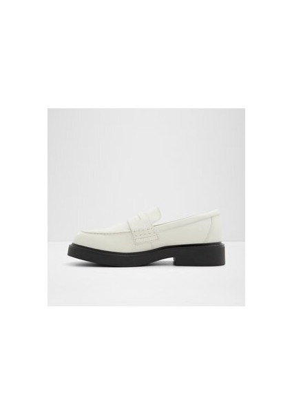Verıma-Hakiki Deri Beyaz Kadın Loafer modelleri