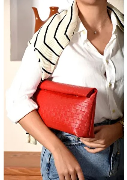 Şık Tasararımlı Düğün Parti Özel Gün Clutch Çanta