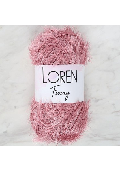 Loren Furry Gül Kurusu El Örgü Ipi - RF028