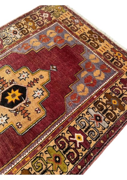 El Dokum Sıfır Maden Halısı 117X235 Kiremit %100 Yün Kök Boya Halı Kiremit modelleri