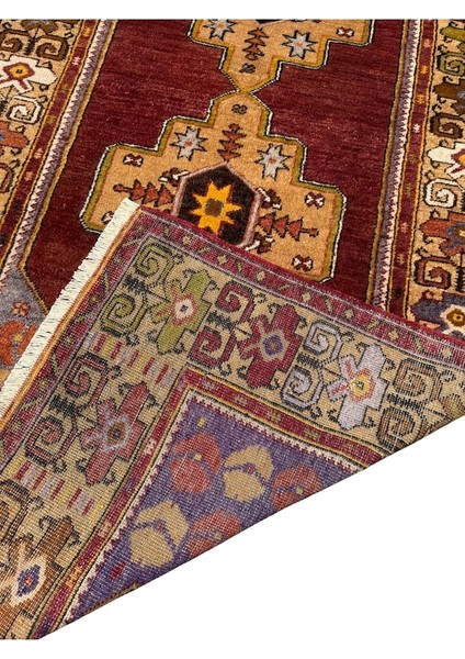 El Dokum Sıfır Maden Halısı 117X235 Kiremit %100 Yün Kök Boya Halı Kiremit indirimleri