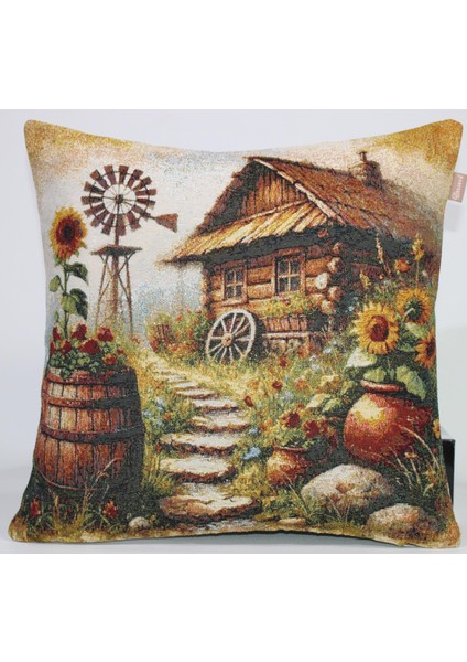 Belıeve Hannah Jakarlı Dokuma Goblen Dekoratif Pinterest Kırlent 45*45