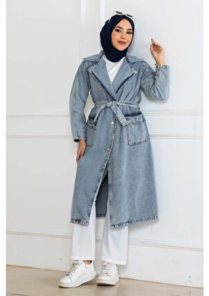 Kot Trençkot Mavi 2404