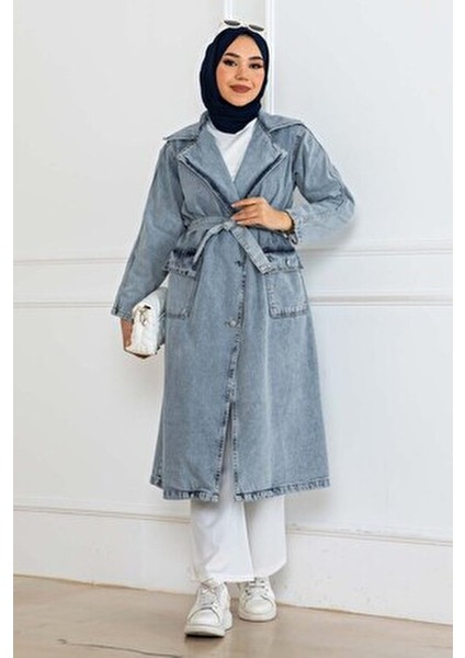 Kot Trençkot Mavi 2404 indirimleri