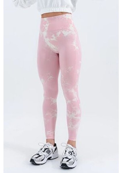 Seamless/dikişsiz Büzgülü Batik Tayt Pembe modelleri