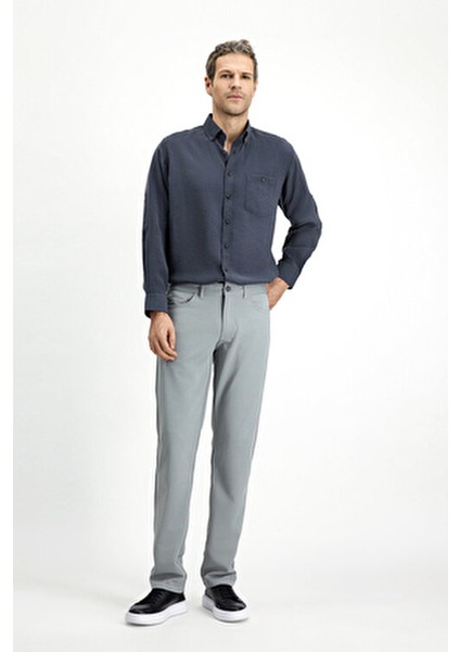 Slim Fit Dar Kesim Kanvas / Chino Pantolon