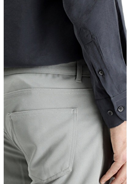 Slim Fit Dar Kesim Kanvas / Chino Pantolon