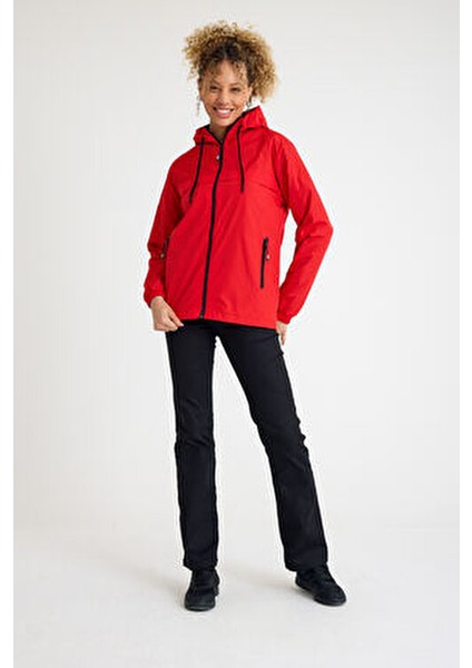 Kadın Içi Astarlı Suya Dayanıklı Kapüşonlu Cepli Yağmurluk fırsatları