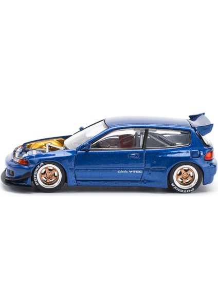 1/64 Honda Civic Pandem Eg6 - Metalik Mavi Açık Kaput / PR640174 fırsatları