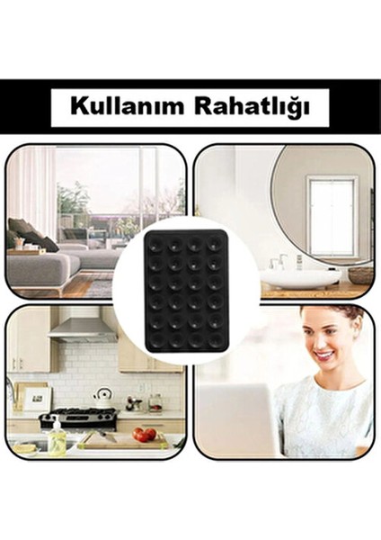 Silikon Vakumlu Telefon Tutucu, Cep Telefonu Için Silikon Yapışkanlı, Kaymaz Vantuz Telefon Tutucu modelleri