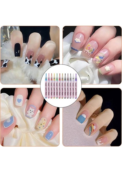 Frenç Kalemi - Nail Art Kalemleri - Nail Art Nail Için Oje Kalemler 0.7mm Tırnak Boyama Kalemi modelleri