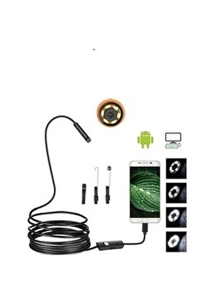 Endoscopy Yilan Kamera Ledli? 10 M Sert Kablo Profesyonel