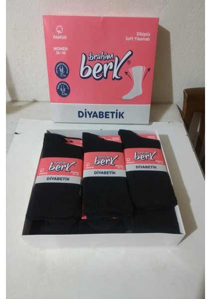 Şeker Çorabı Siyah (36-40 ) 12 Adet Dikişsiz Soft Yıkamalı Pamuklu
