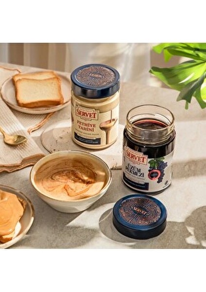 Servet Tahini 300 gr + Üzüm Pekmezi 400 gr