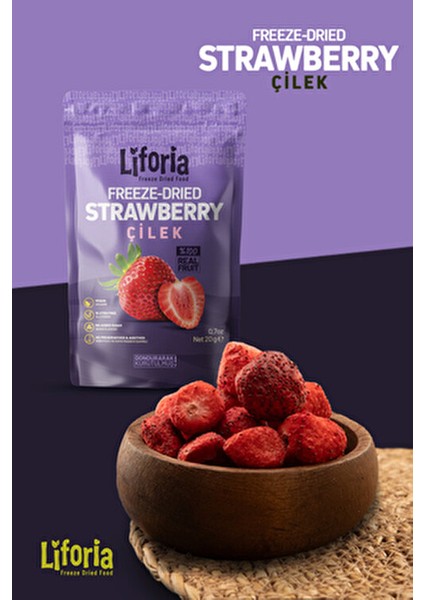 Freeze Dried Ince Dilim Çilek- Dondurularak Kurutulmuş Meyve-Freeze Dry Kuru MEYVE 20GR modelleri