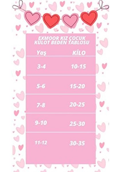 4 Adet Kız Çocuk Pamuklu Desenli Boxer modelleri