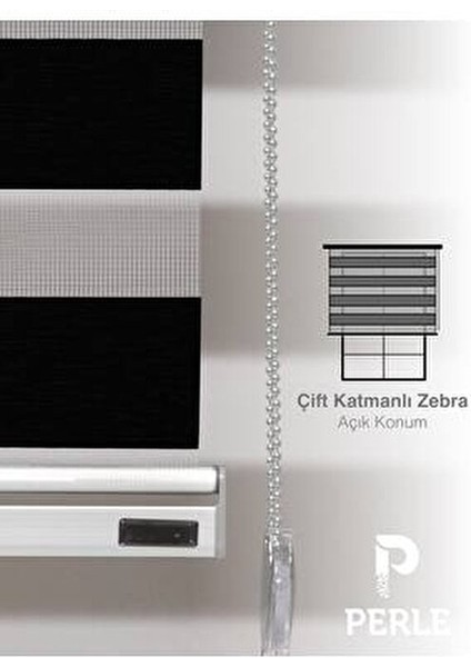 Yüksek Kalite Siyah Renk Zebra Perde Alüminyum Kasa Düz Desenli Polyester Kumaş fırsatları