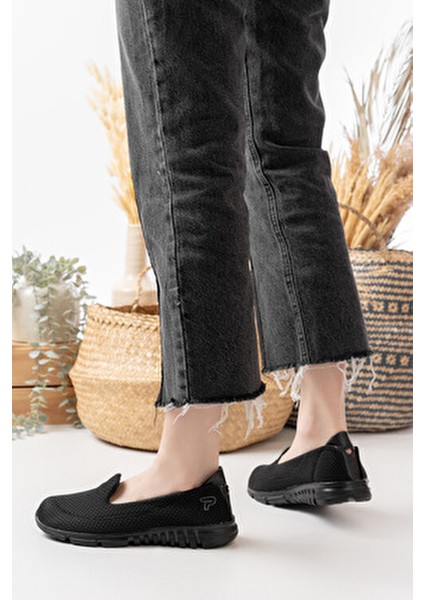 Kadın Babet Siyah Rahat Hafif Anne Ayakkabısı Günlük Ayakkabı spor ayakkabı modelleri