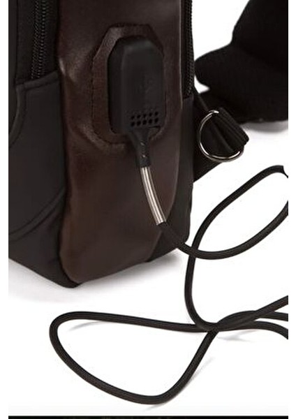 Nanopro USB Şarj Portlu ve Kilitli Şık Omuz Göğüs Çantası indirimleri