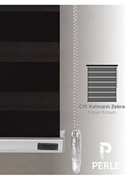 Siyah Renk Bambu Stor Zebra Perde Yüksek Kalite Alüminyum Kasa modelleri